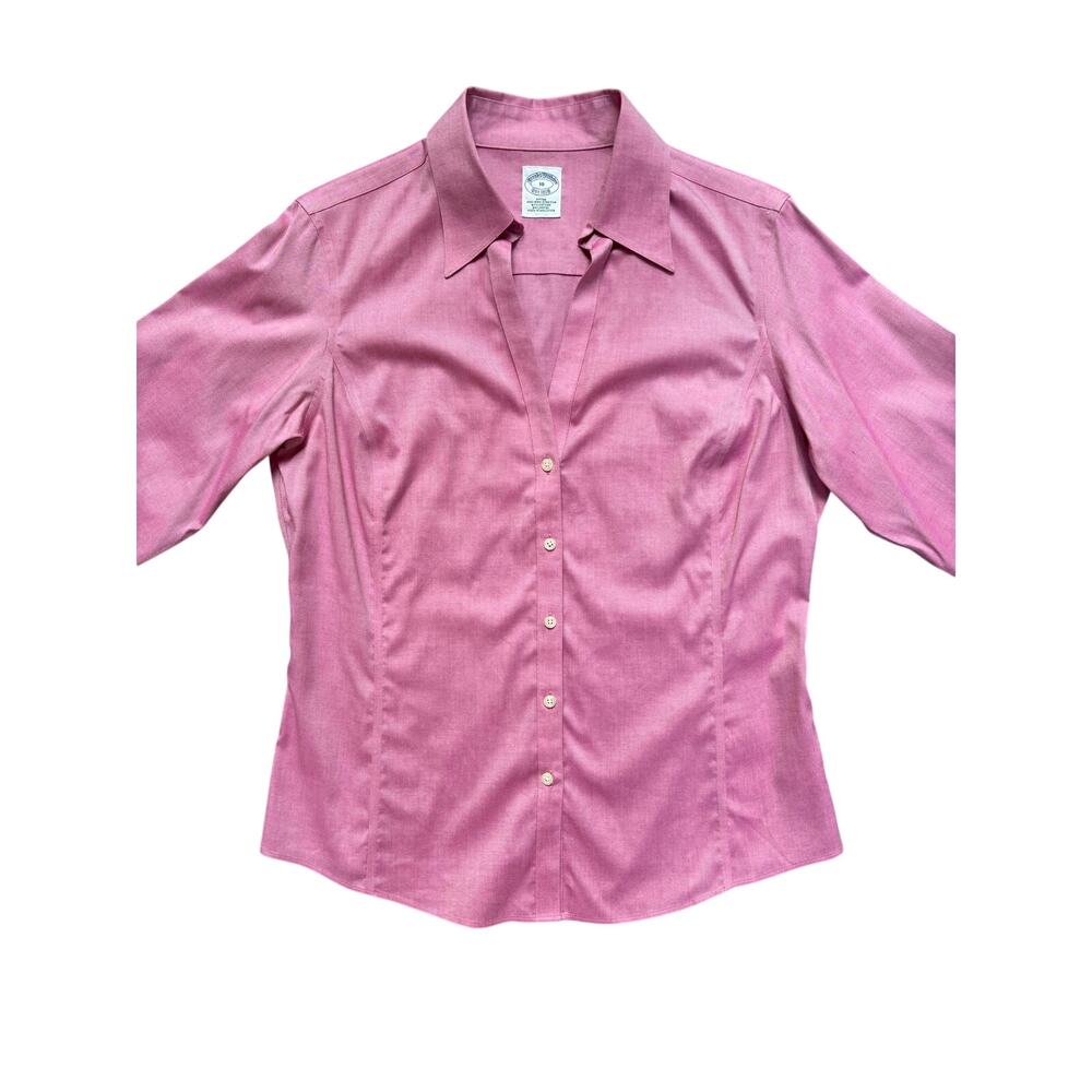 Brooks Brothers Women's Fitted Non-Iron Stretch Shirt, Size 10